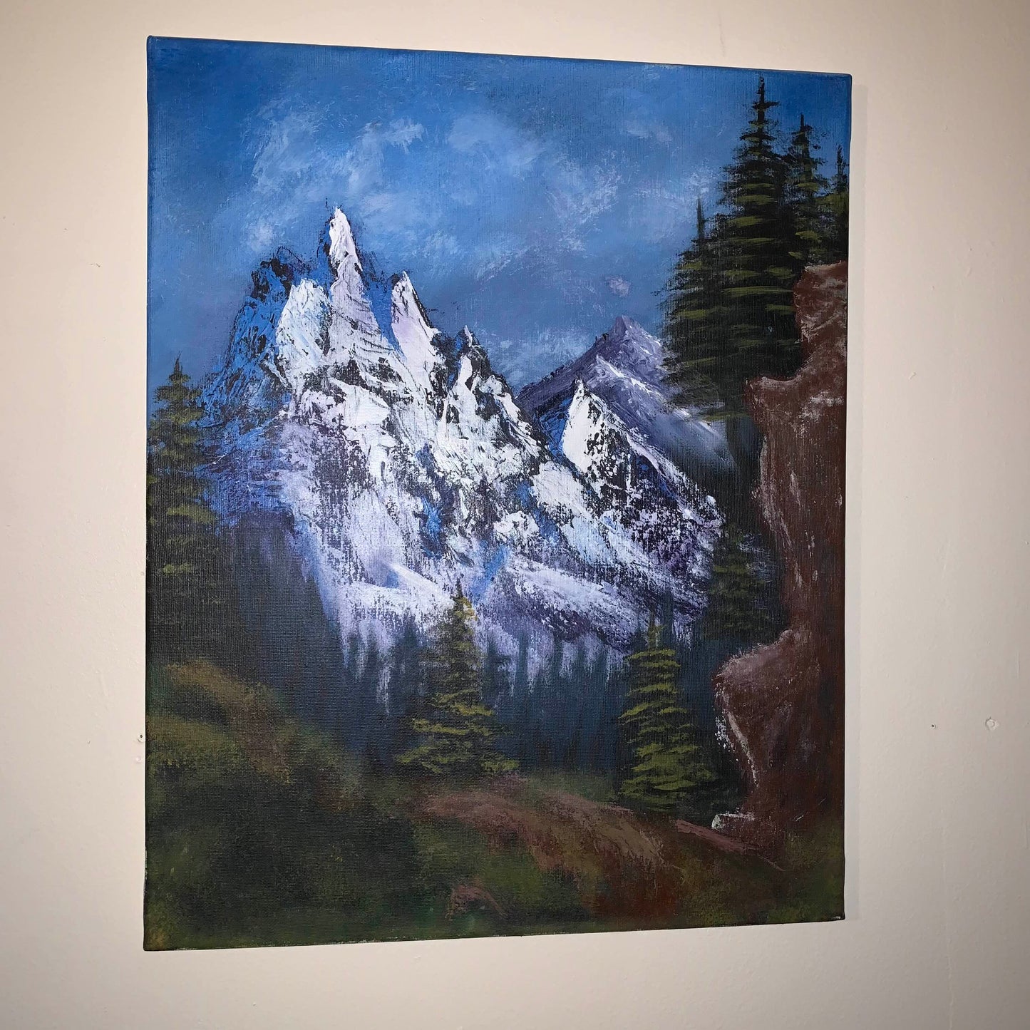 Majestic Peaks — Original Acrylic on Canvas (16x20)