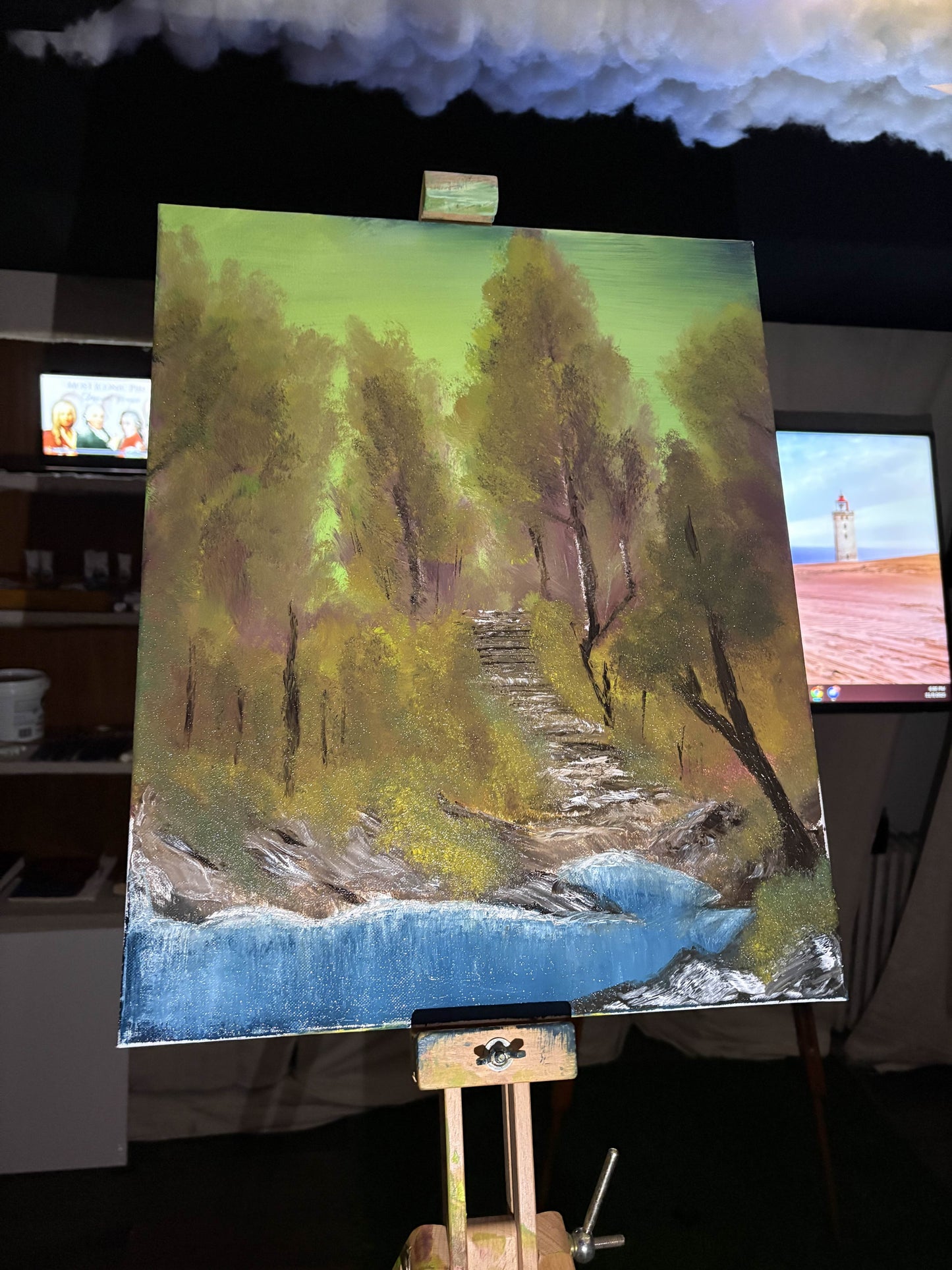 Steps Through Serenity — Original Oil Painting (16×20)