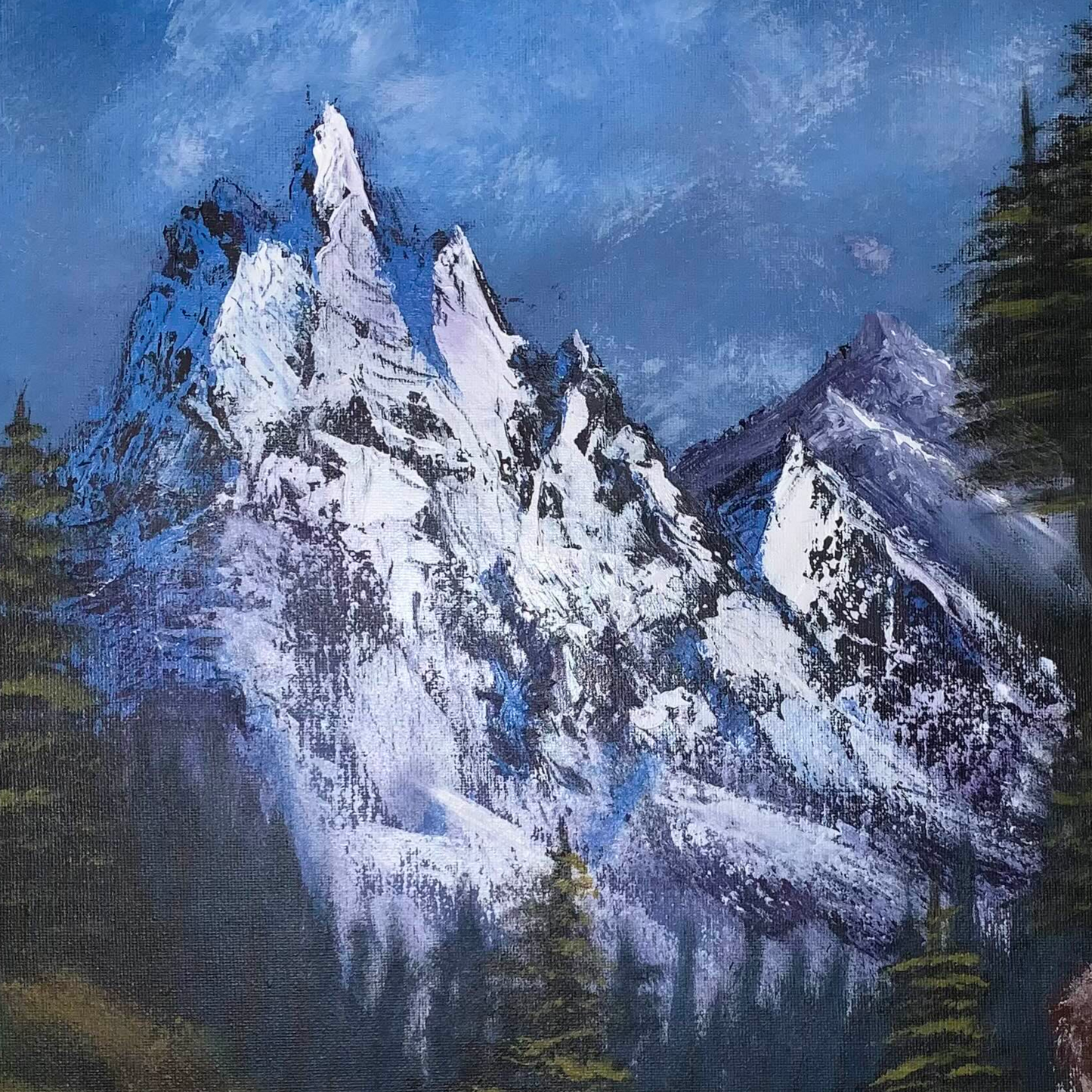 Majestic Peaks — Original Acrylic on Canvas (16x20)
